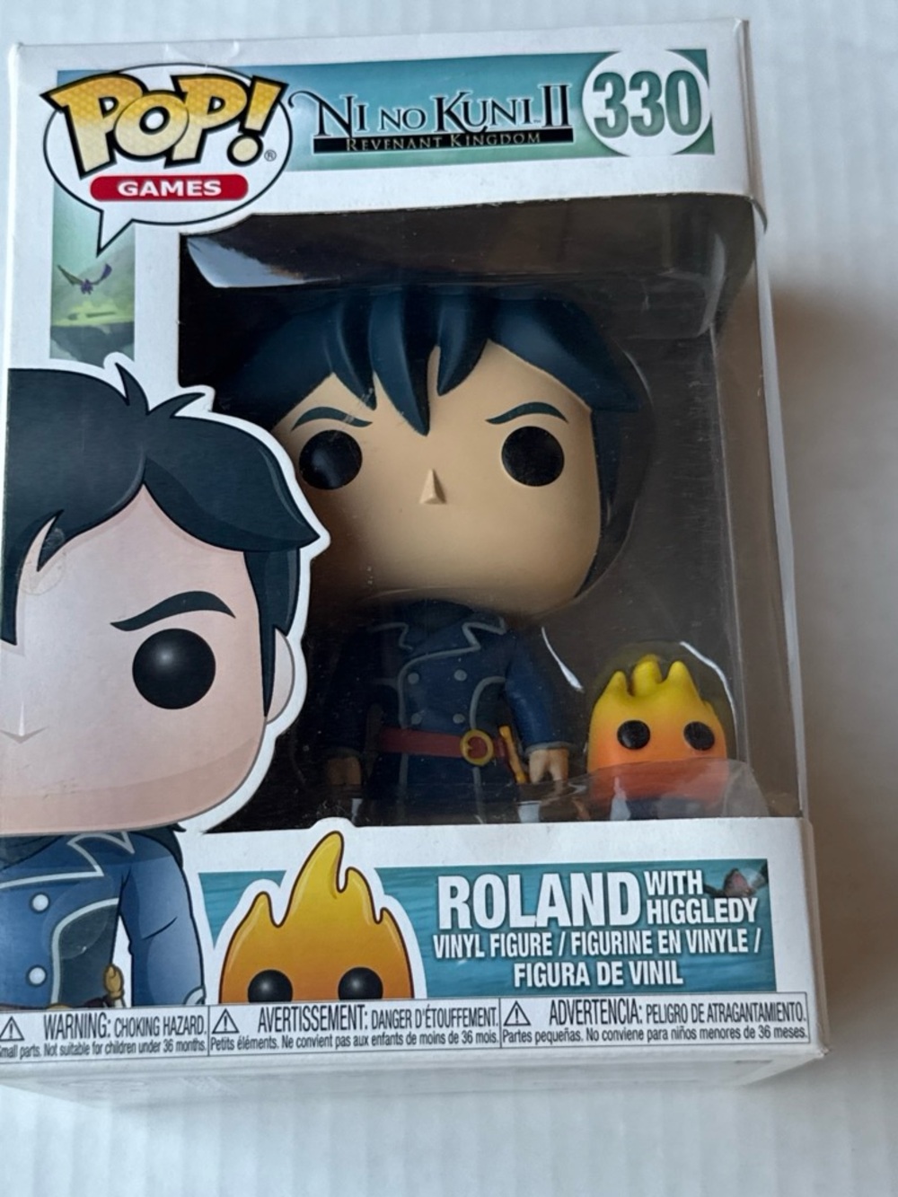 Funko Pop! Games Roland with Higgledy Vinyl Figure - Blue & Yellow